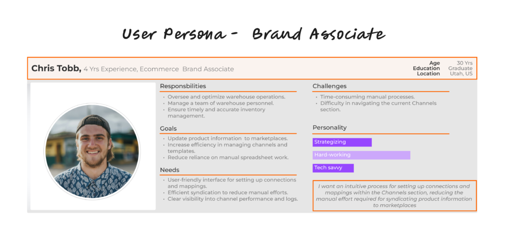 User Persona- Brand Associate